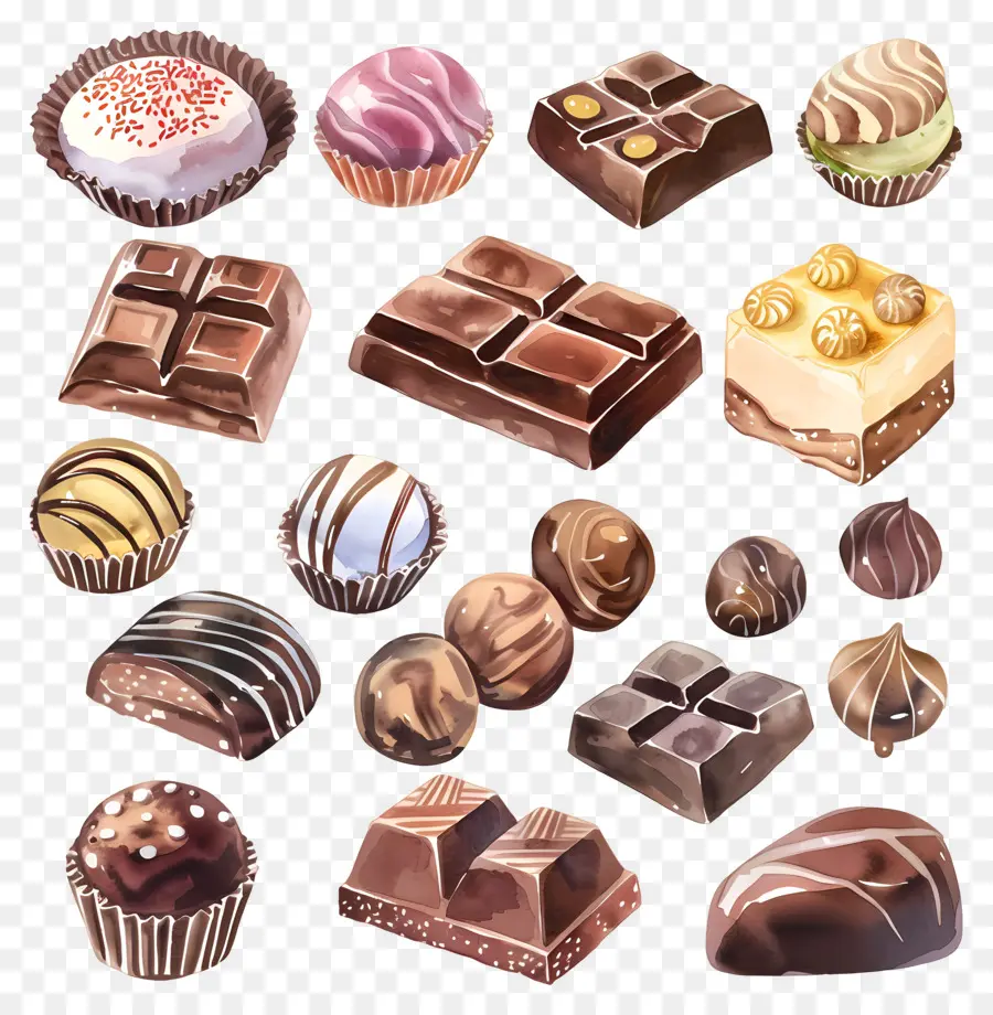 Chocolates，Barras De Chocolate PNG