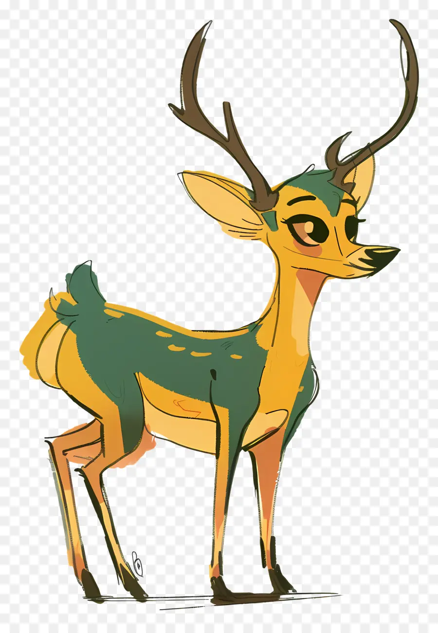 Cartoon Veado，Deer PNG