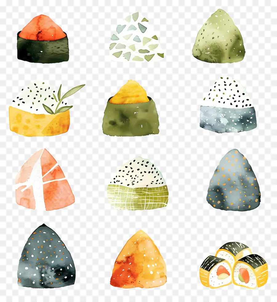 Onigiri，Culinária Japonesa PNG