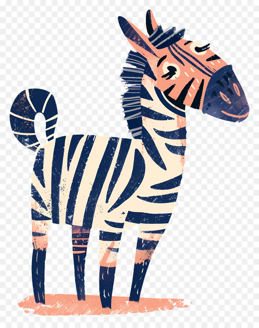 Zebra，De Pé PNG