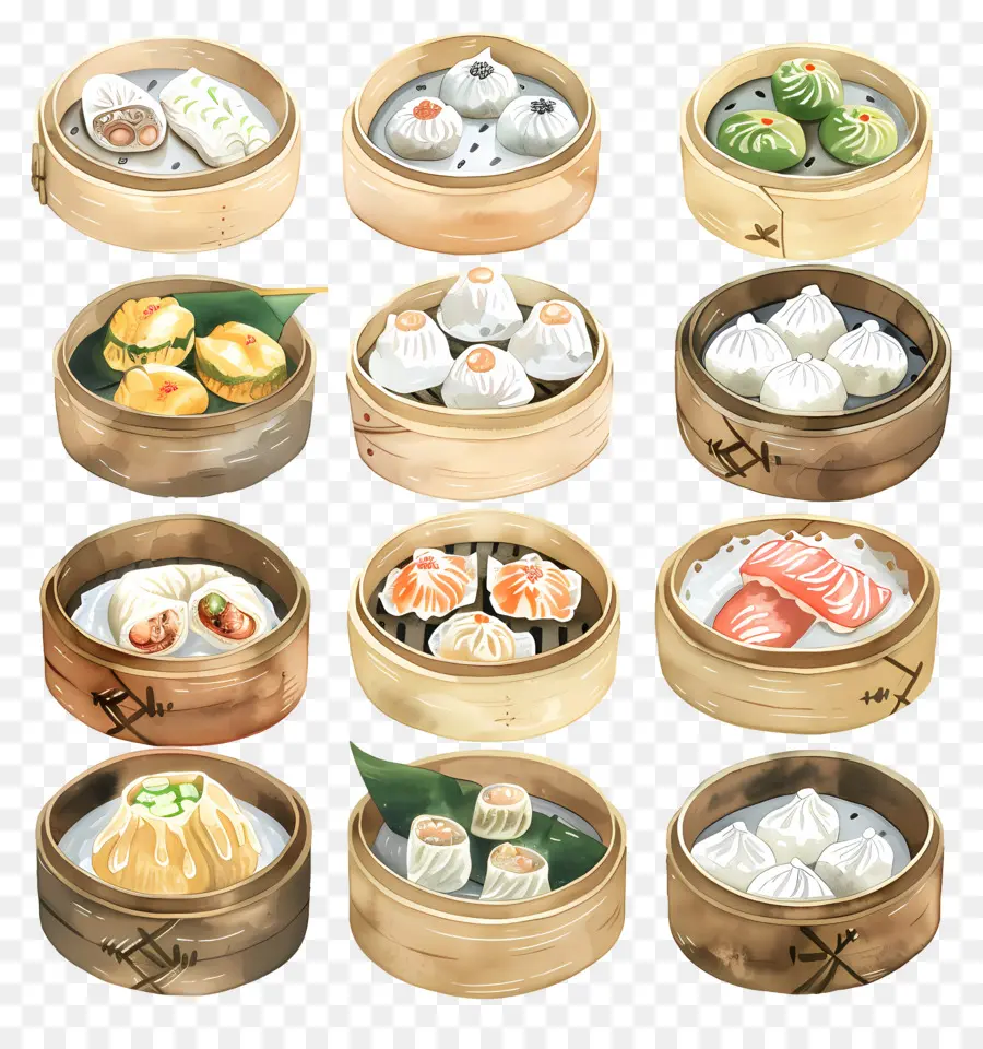 Dim Sum，Cozinha Chinesa PNG