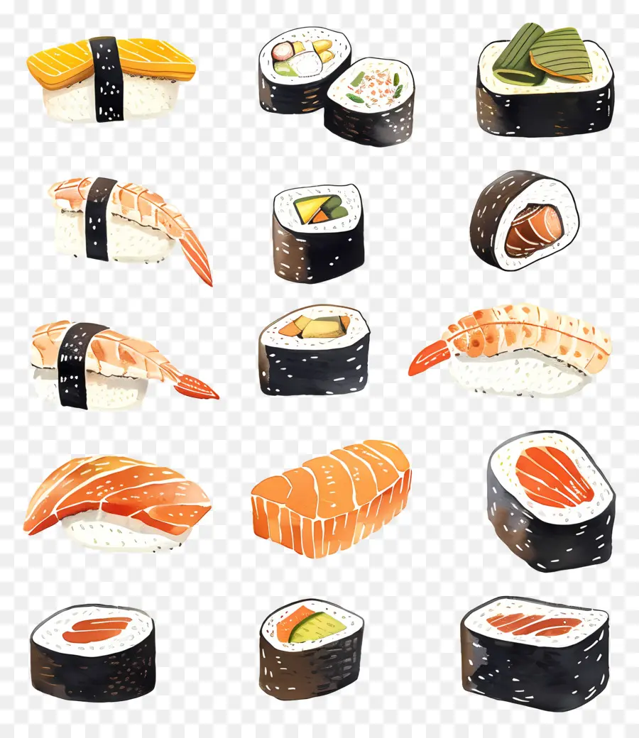 Sushi，Salmão PNG