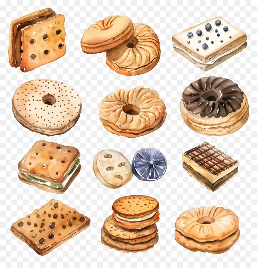 Biscoitos，Cookies PNG