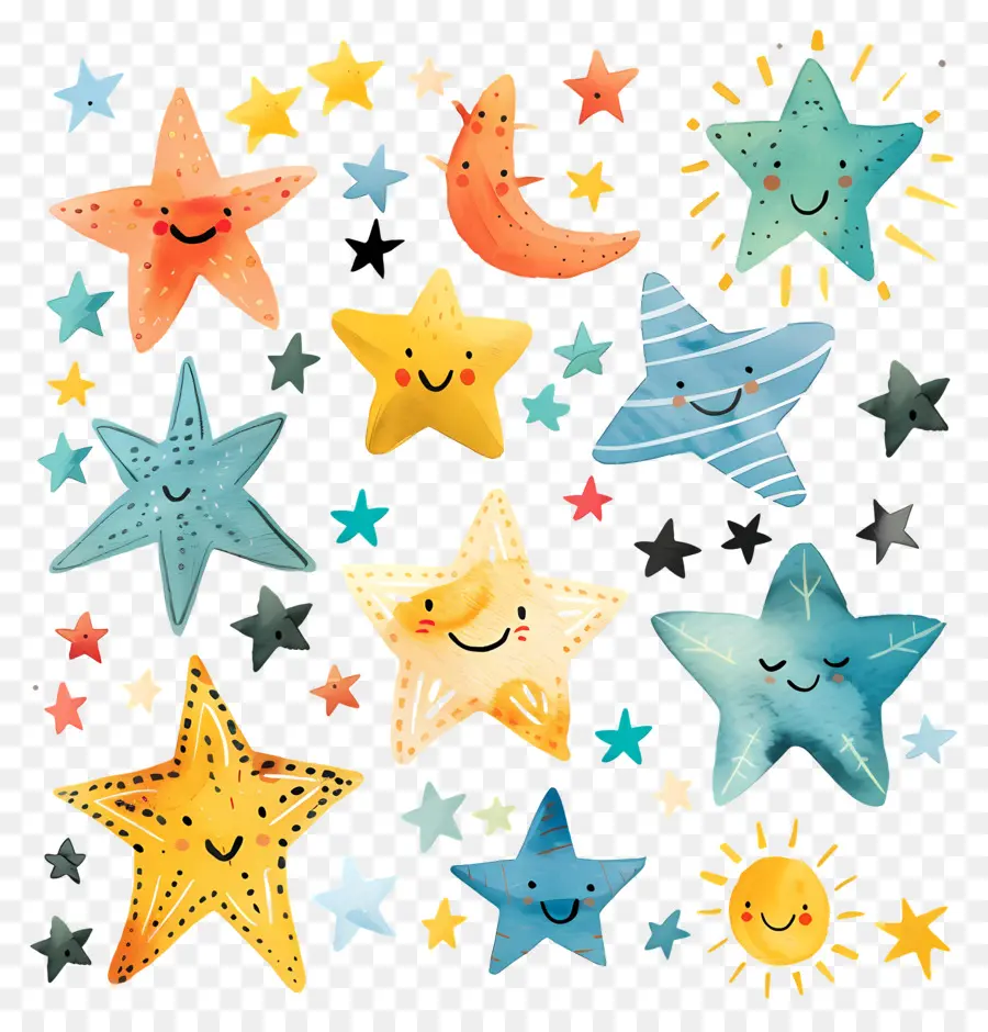 Estrelas，Cartoon Estrelas PNG