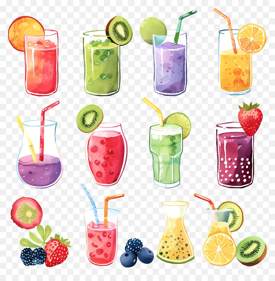 Smoothies，Bebidas De Fruta PNG