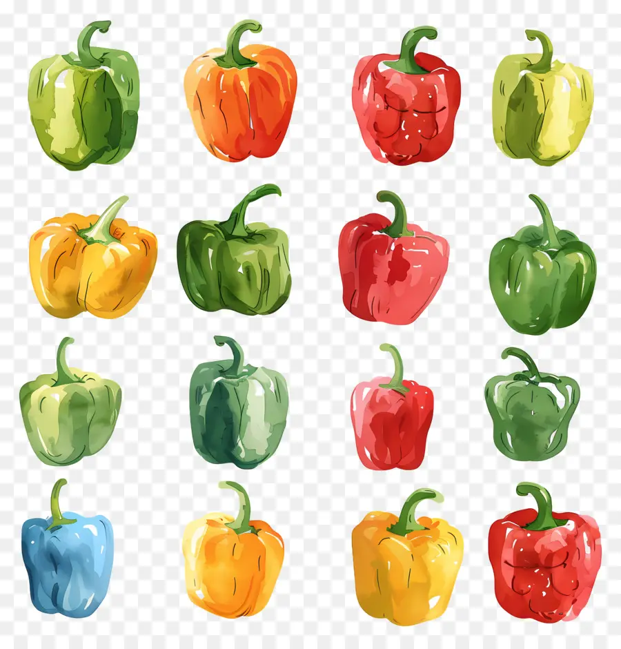 Pimentão，Capsicum PNG