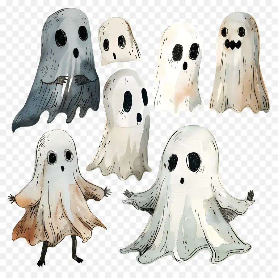 Fantasmas，Ilustrações Fantasmas PNG