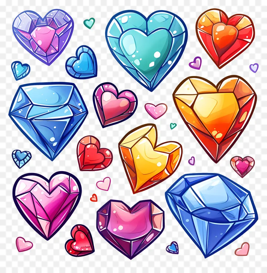 Diamantes，Colorido PNG