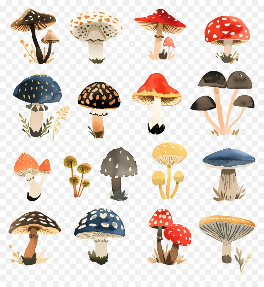 Cogumelos，Toadstools PNG