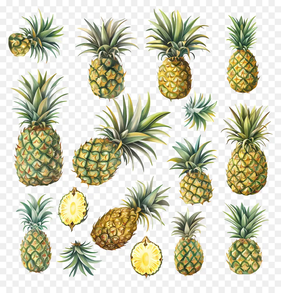 Pineapples，Abacaxi PNG