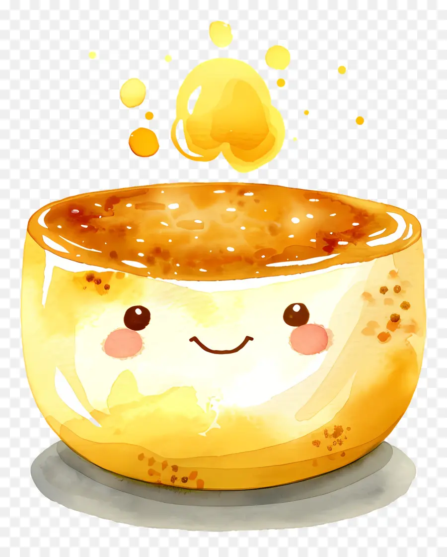 Crème Brûlée，Pão Francês PNG