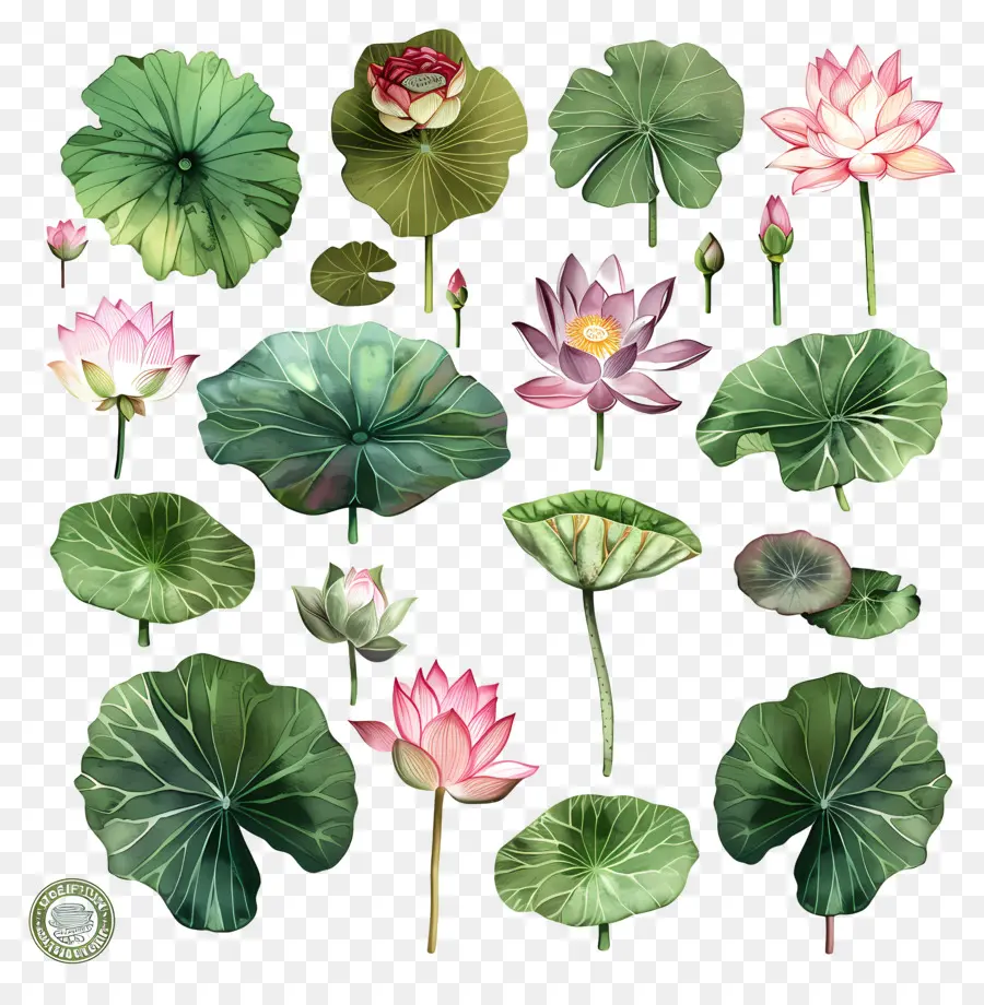 Lotus，Os Lírios De água PNG