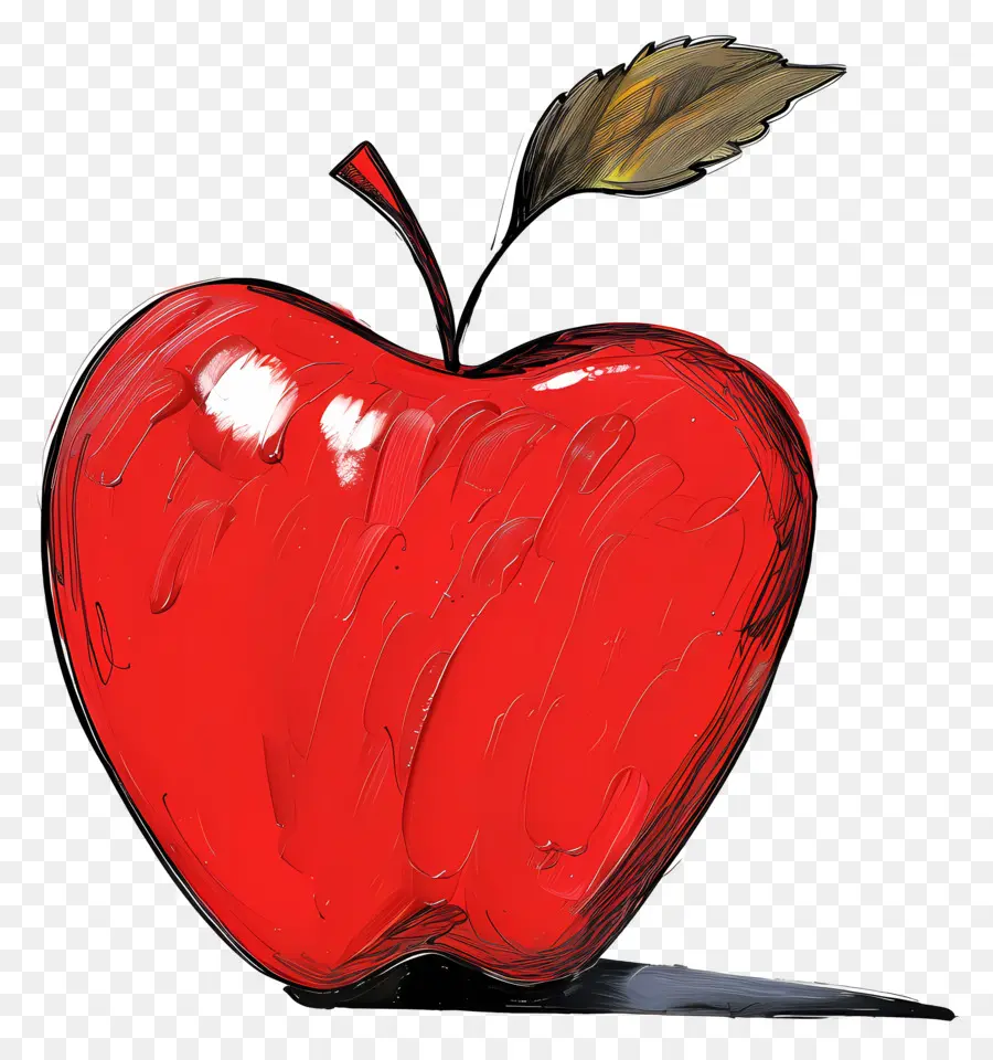 Desenho Animado Da Apple，A Red Apple PNG