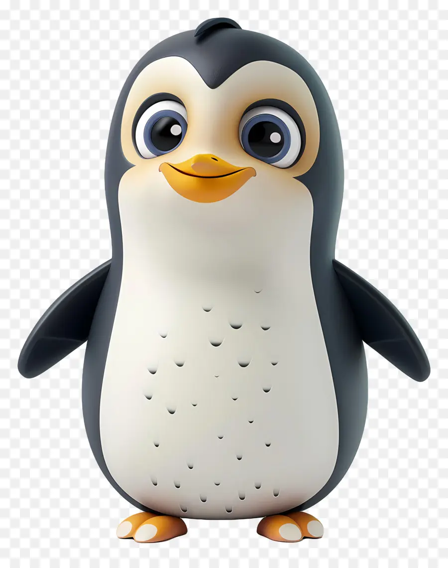 3d Little Penguin，Cartoon Penguin PNG