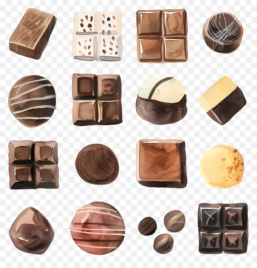 Chocolates，Chocolate Escuro PNG