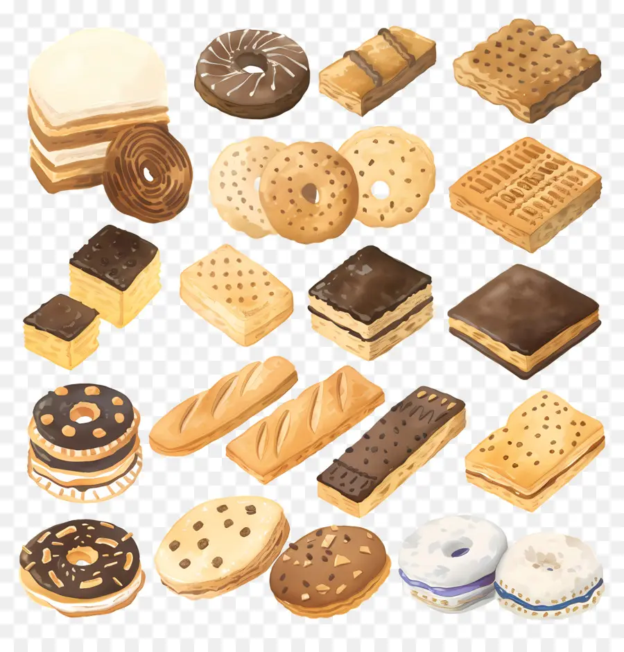 Biscoitos，Cookies PNG