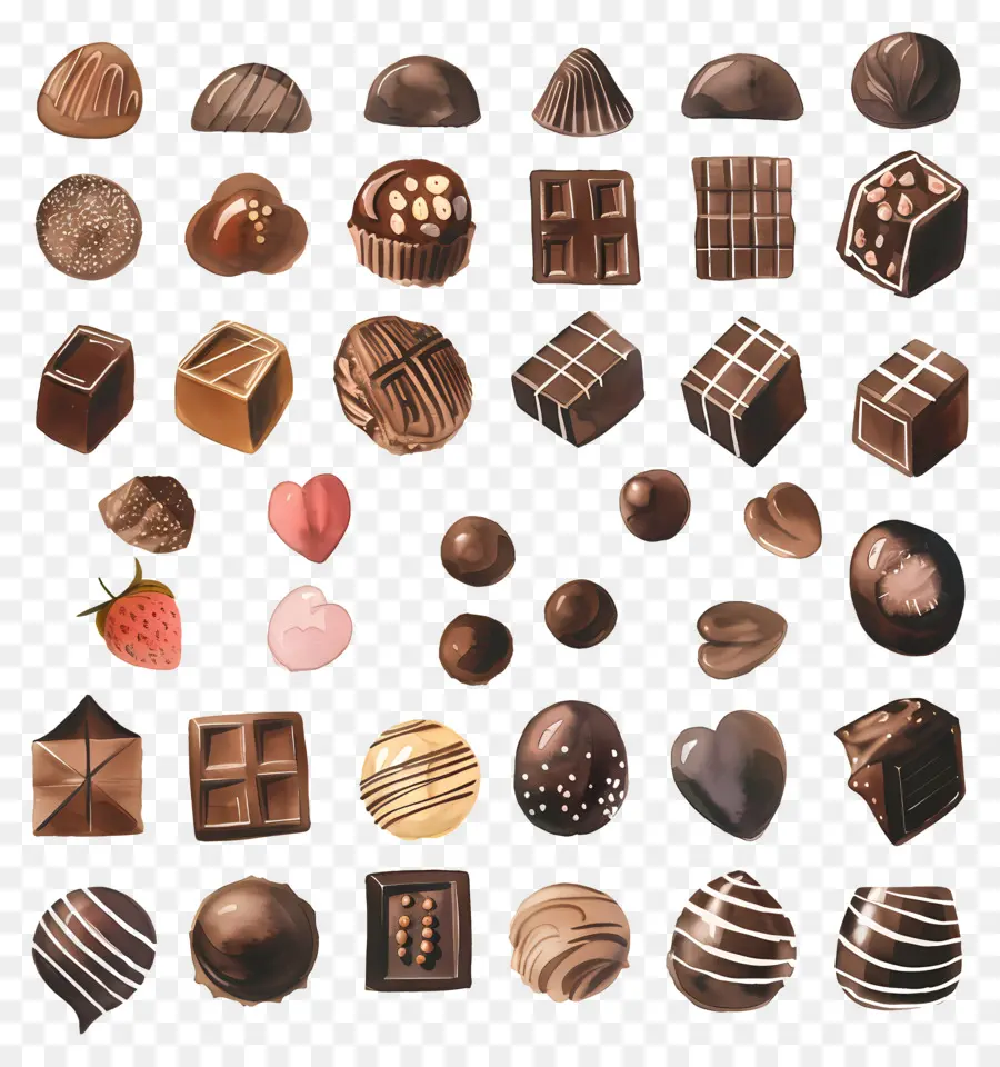 Chocolates，Ganache De Chocolate PNG