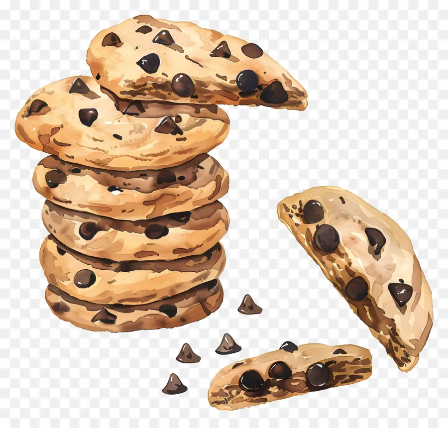 Biscoitos De Chocolate，Biscoitos PNG