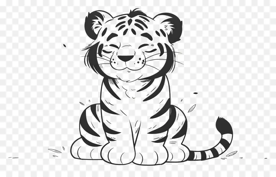 Cartoon Tigre，Filhote De Tigre PNG