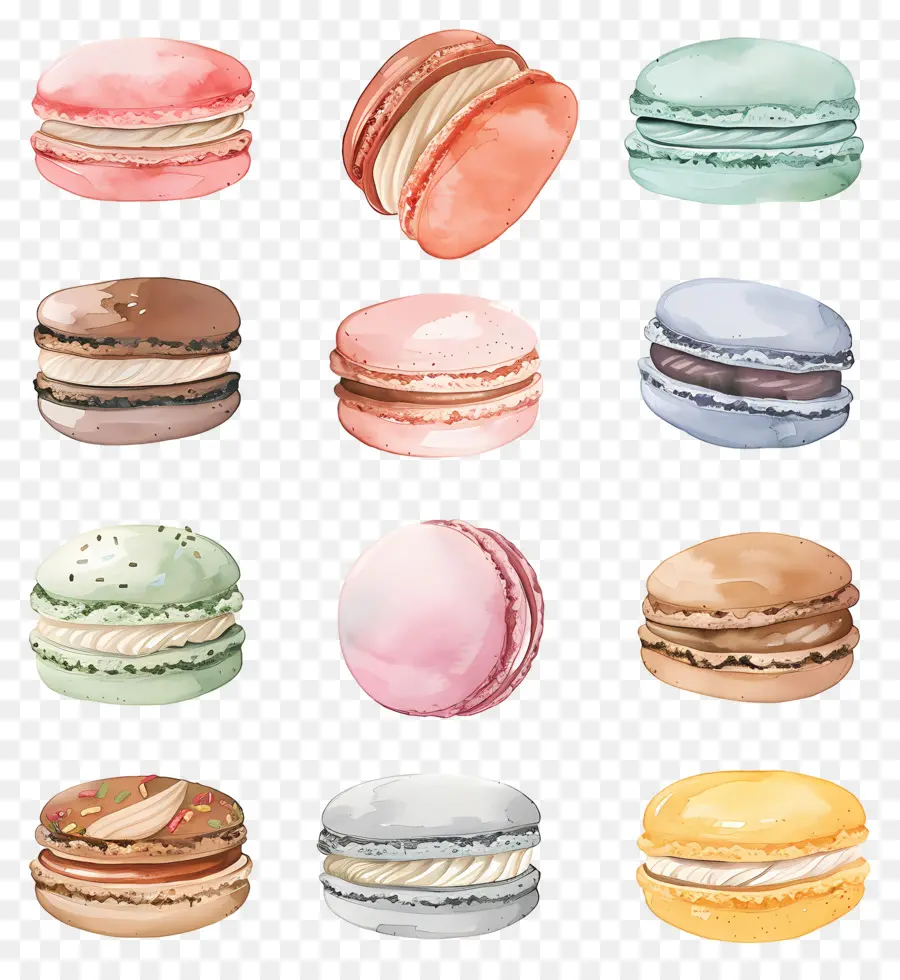 Os Macarons，Chocolate PNG