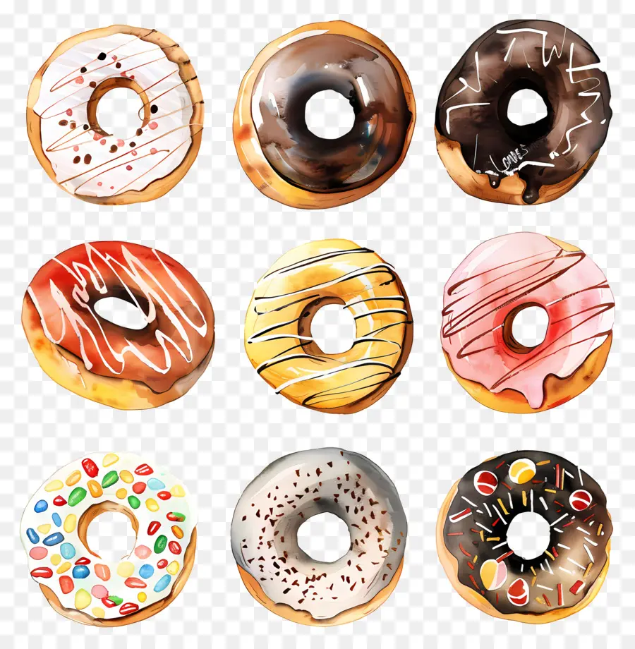 Donut，Doughnuts PNG