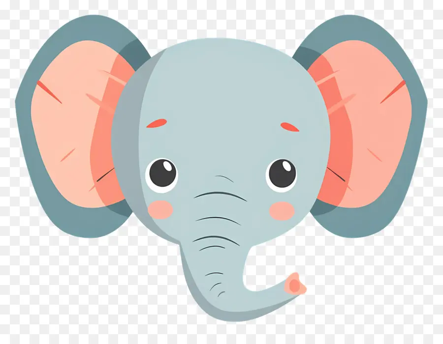 Cara De Elefante Fofa，Elefante Fofo PNG