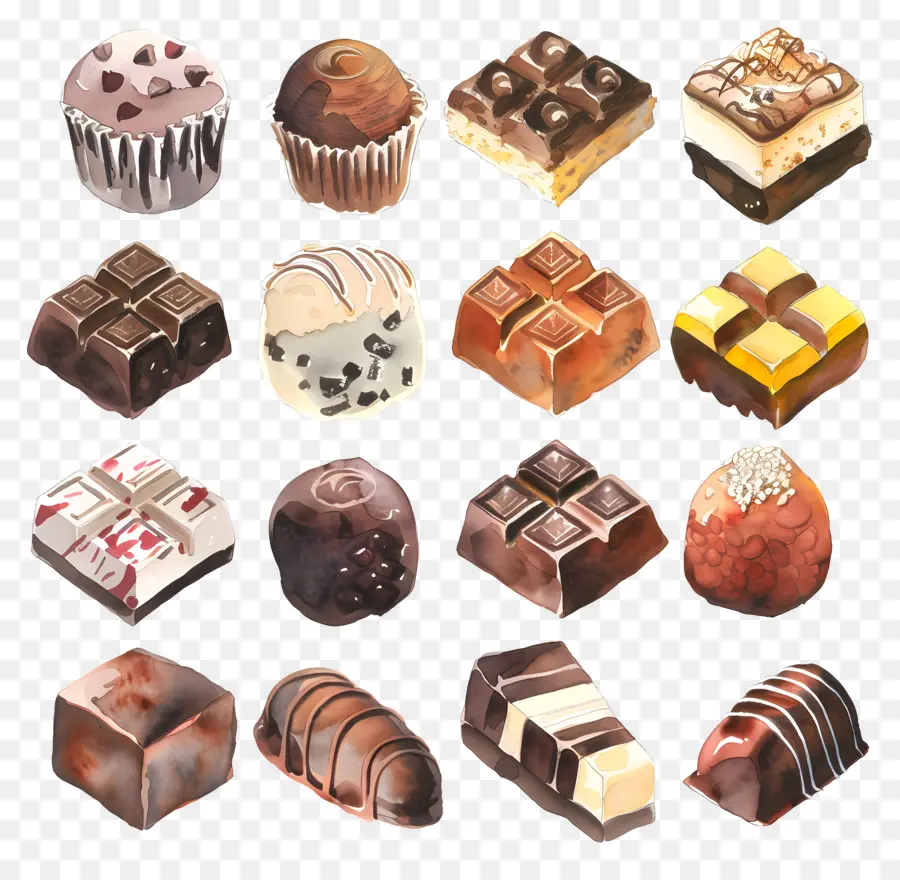 Chocolates，Doces PNG