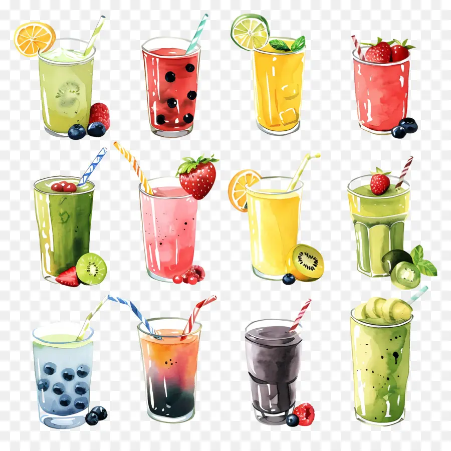 Smoothies，Smoothies De Frutas PNG