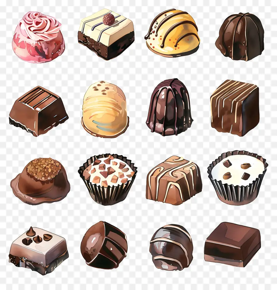 Chocolates，Xícaras De Chocolate PNG