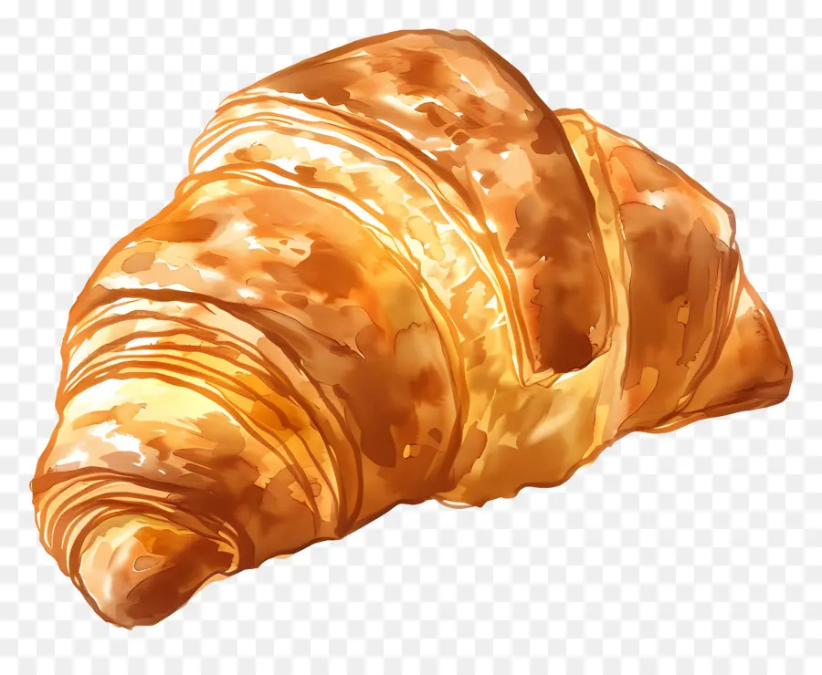 Croissant，Cozido PNG