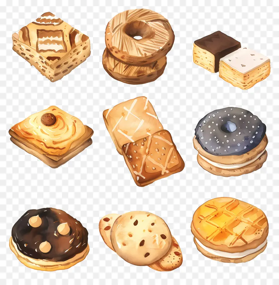 Biscoitos，Biscoitos Variados PNG