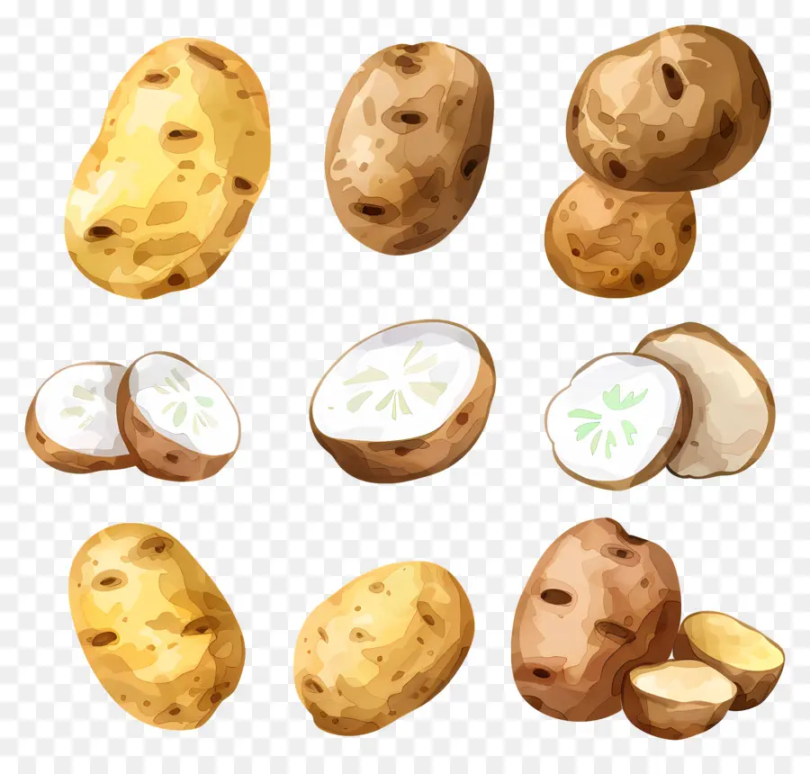 Batatas，Fatias De Batata PNG