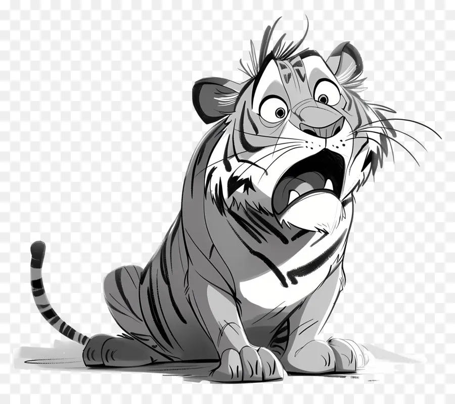 Cartoon Tigre，Tigre PNG