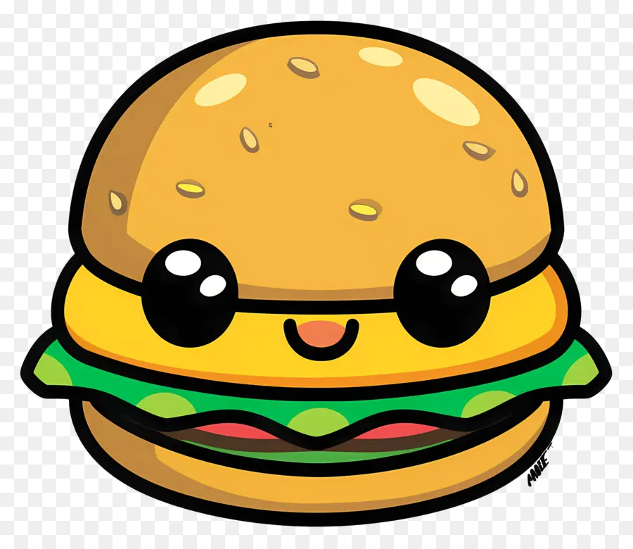 Cartoon Hamburger，Hamburger Fofo PNG