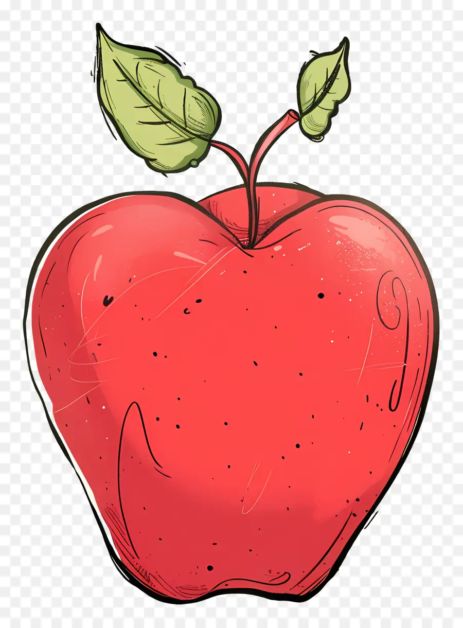 Desenho Animado Da Apple，A Red Apple PNG