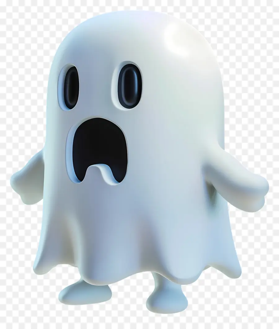 3d Fantasma Assustada，Criatura Fantasmagórica PNG