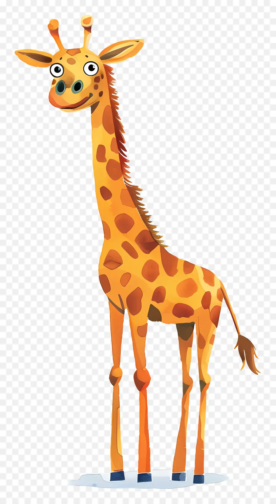 Girafa，De Pé PNG