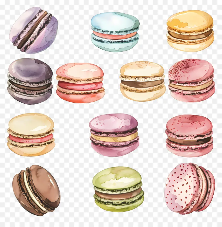 Os Macarons，Chocolate PNG