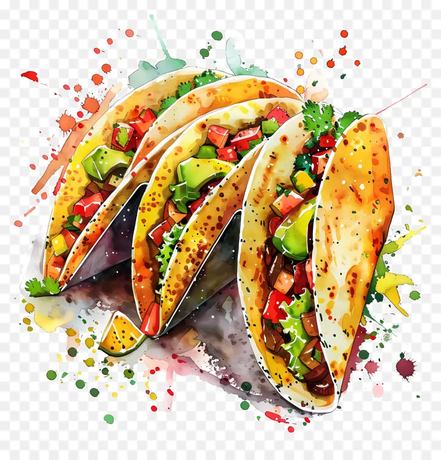 Tacos，Cozinha Mexicana PNG