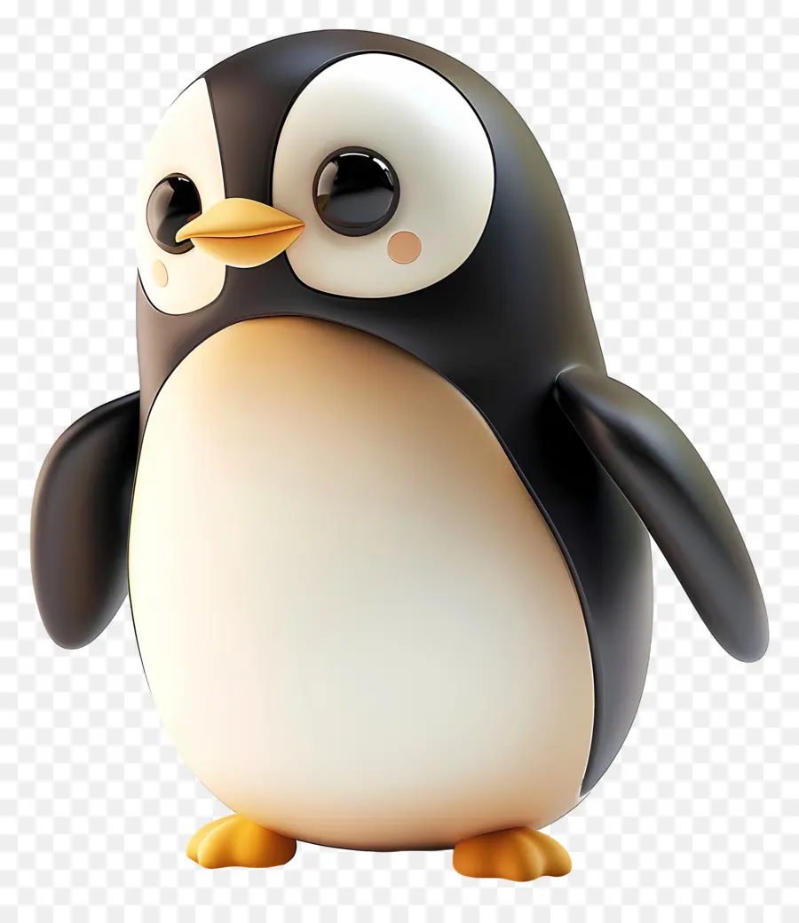 3d Little Penguin，Cartoon Penguin PNG