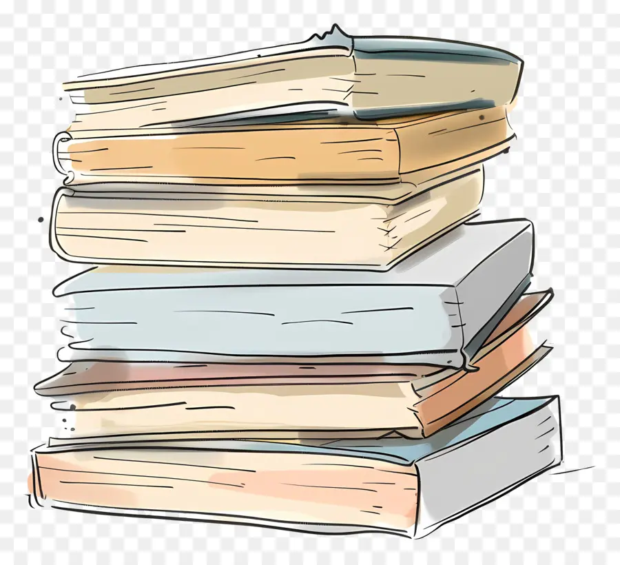 Pilha De Cadernos，Livros PNG