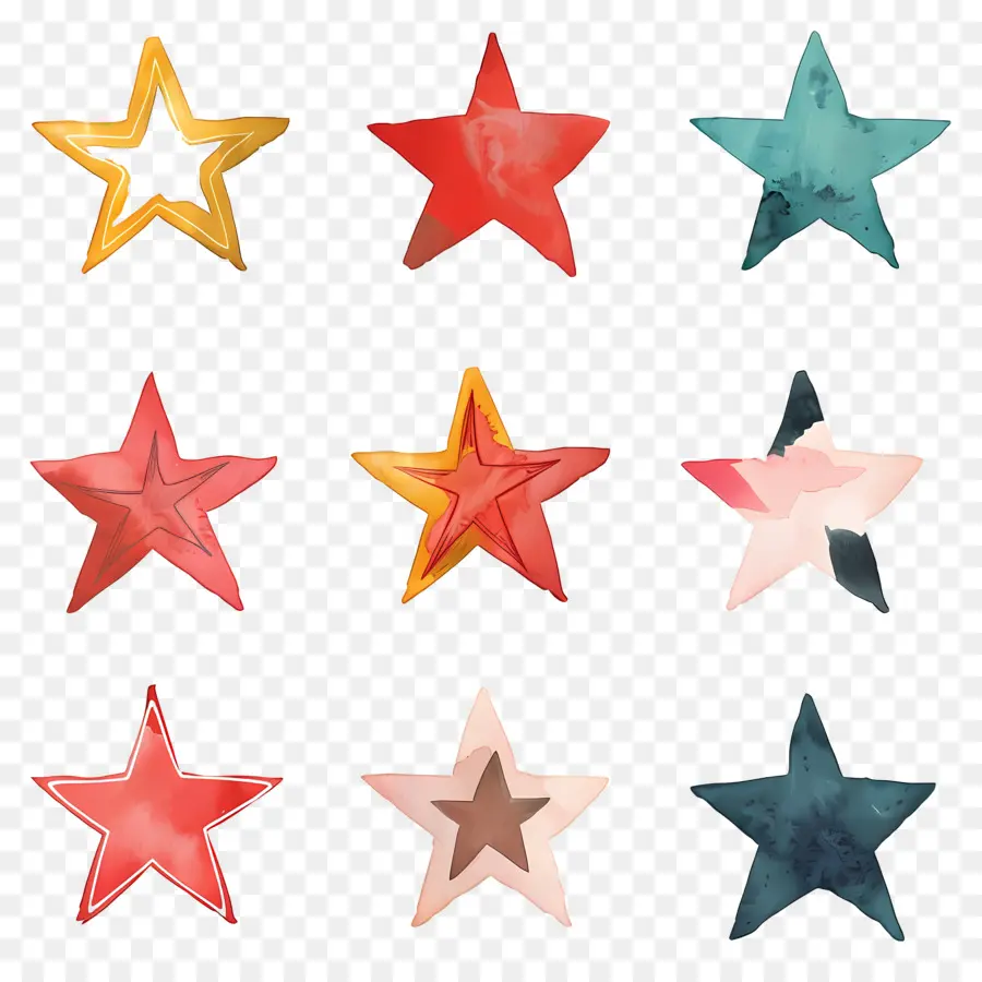 Estrelas，Formas PNG