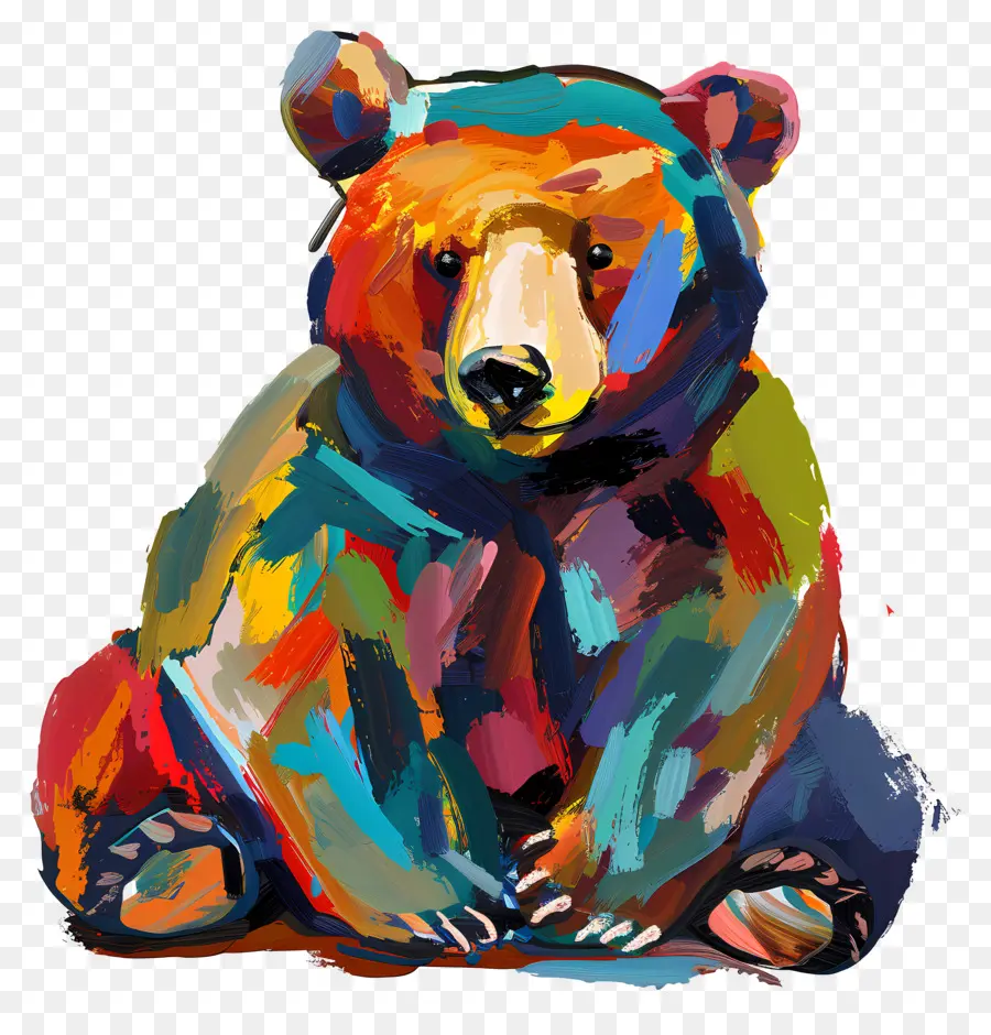 Urso，Urso Colorido PNG