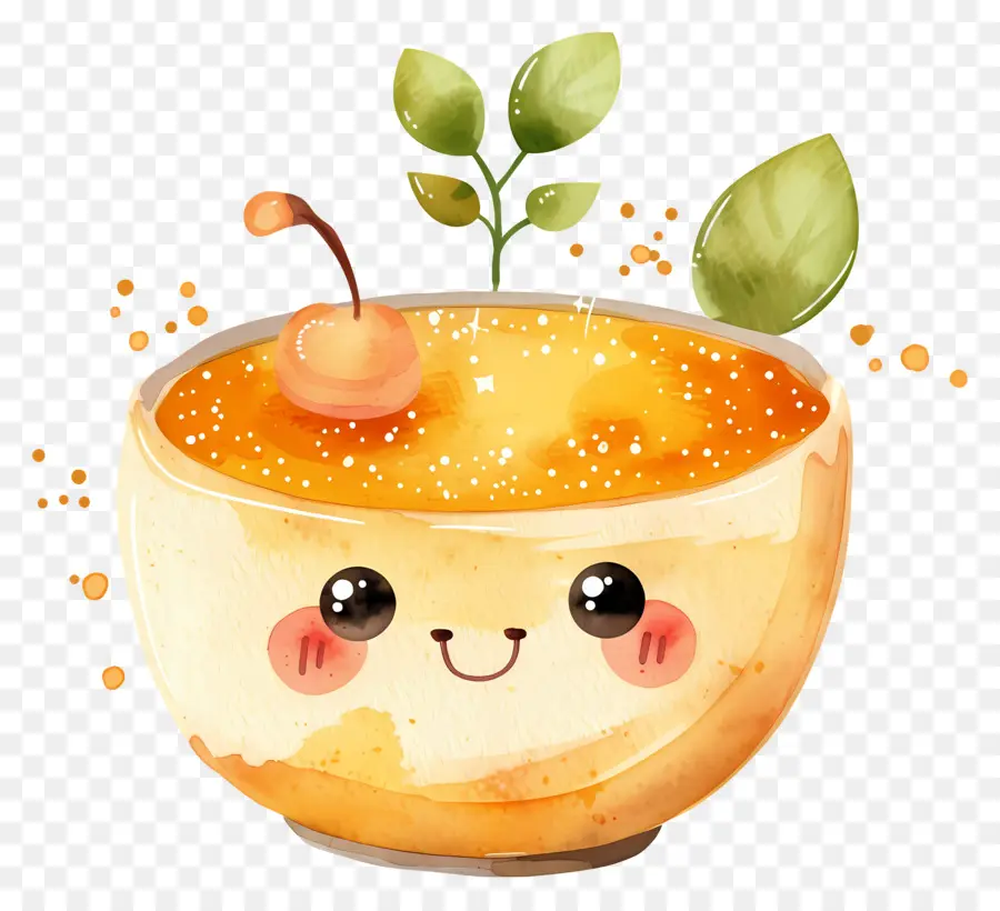 Crème Brûlée，Personagem De Desenho Animado PNG