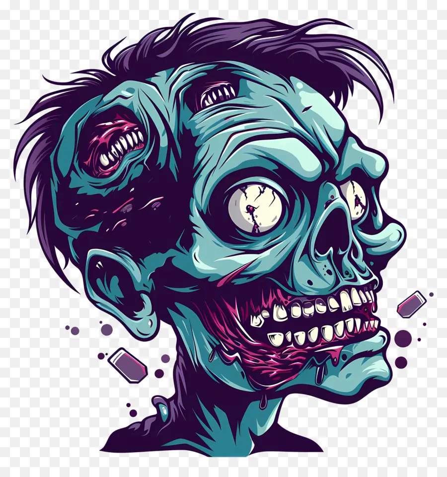 Cabeça Zombie，Zombie PNG