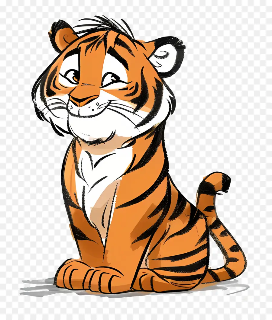 Cartoon Tigre，Tigre PNG