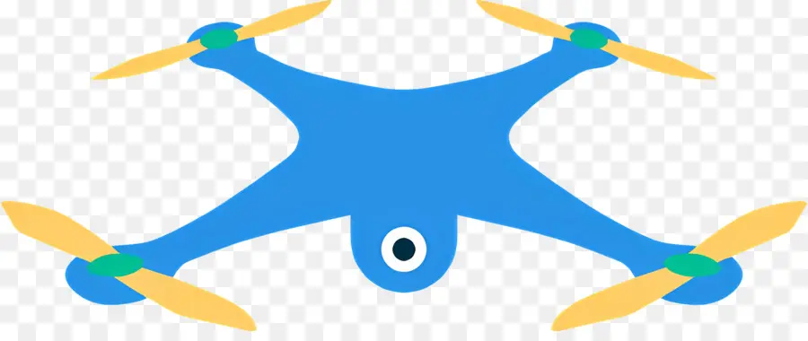 Drone，Drone Azul PNG