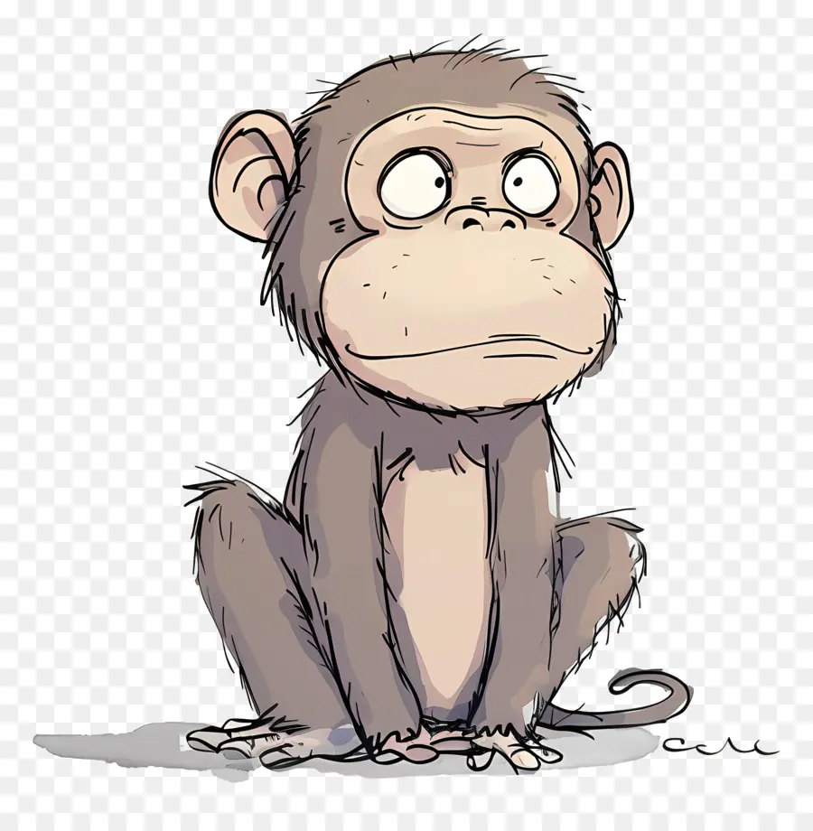 Cartoon Macaco，Preocupação PNG