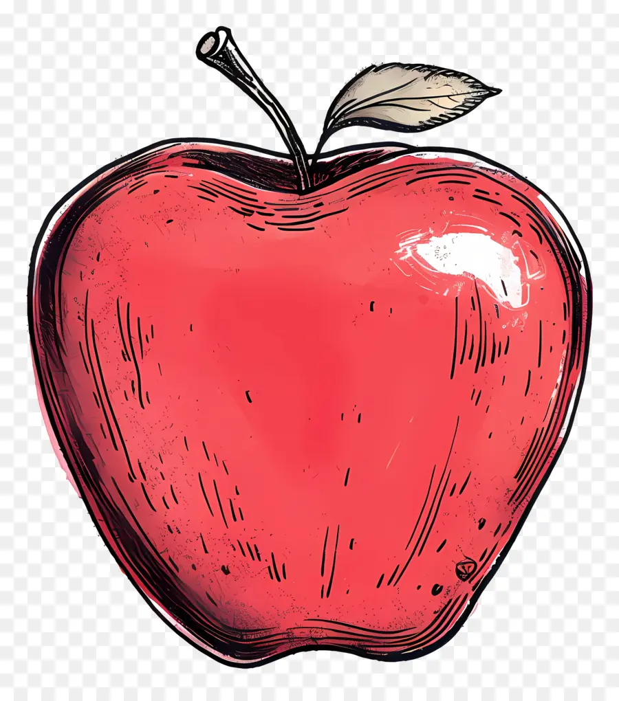 Desenho Animado Da Apple，A Red Apple PNG