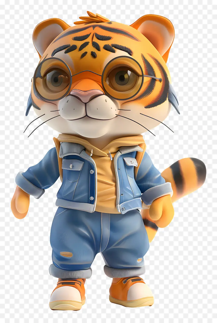 3d Tiger，Cartoon Tigre PNG